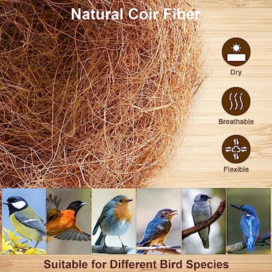 PCS Coconut Fiber for Bird Nes – обзор и цена Substrate Coconut Fiber