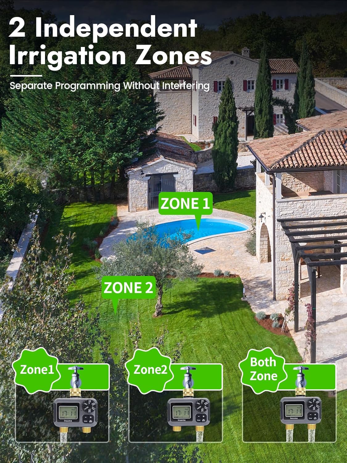 Insoma Smart Irrigation Wateri – обзор и цена Timer Dual Outlet