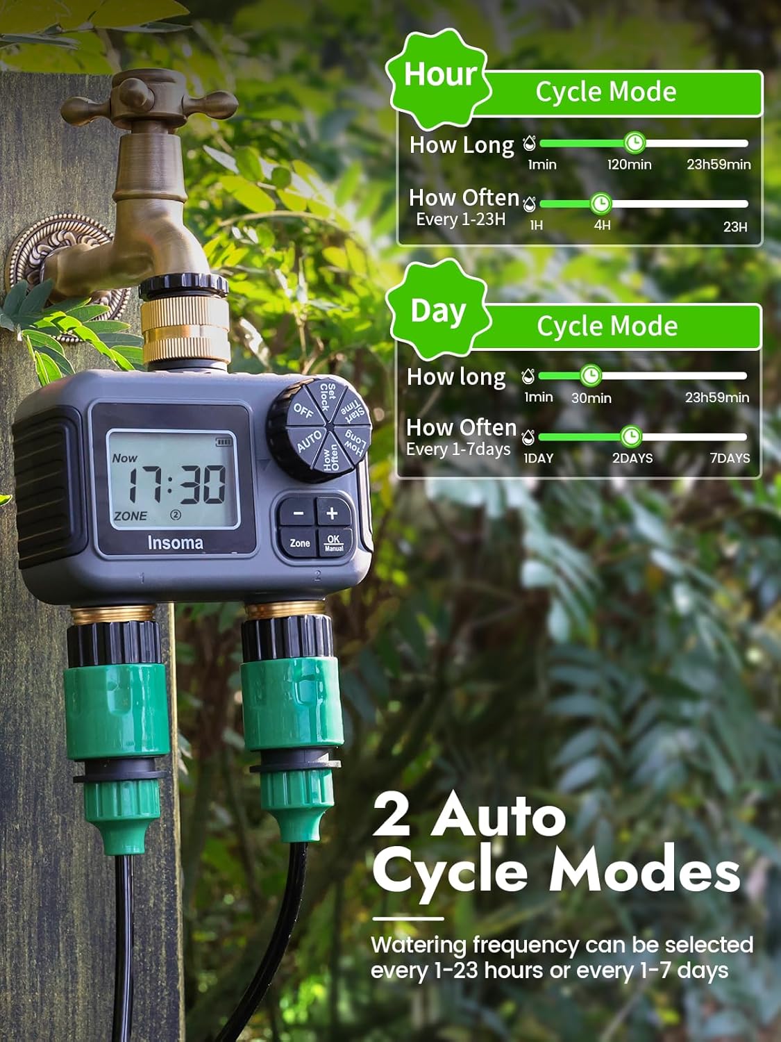Insoma Smart Irrigation Wateri – обзор и цена Timer Dual Outlet
