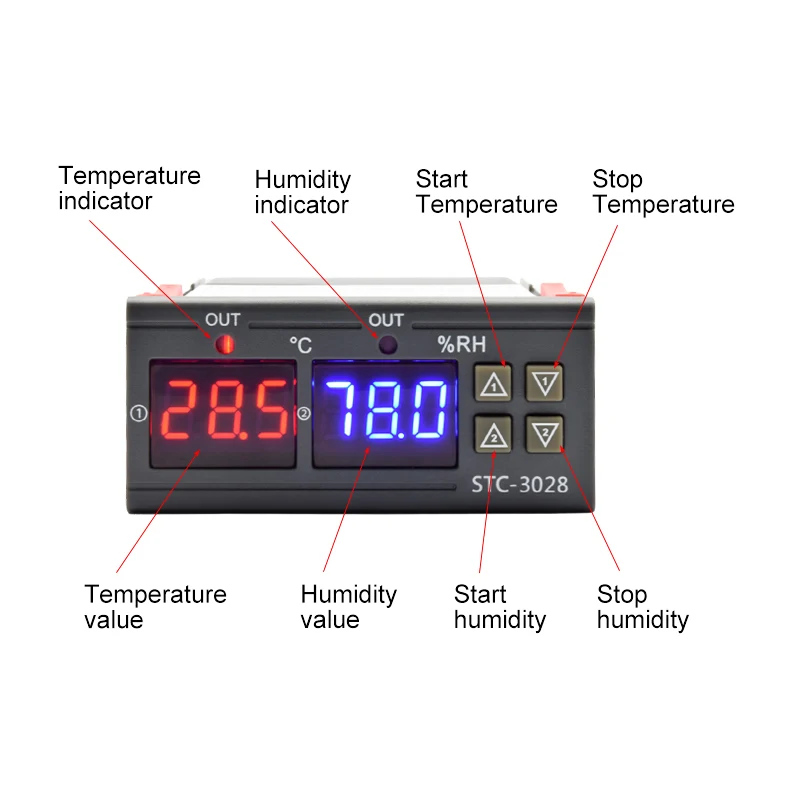 STC-3028 LED Digital Thermosta – обзор и цена Digital Hygrometer Probe