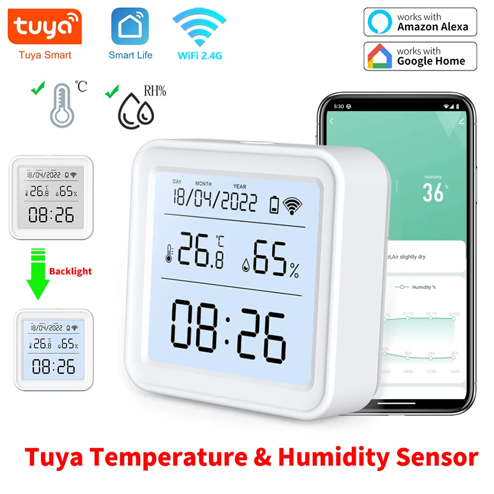 Tuya New WiFi Temperature Humi – обзор и цена Digital Hygrometer Probe