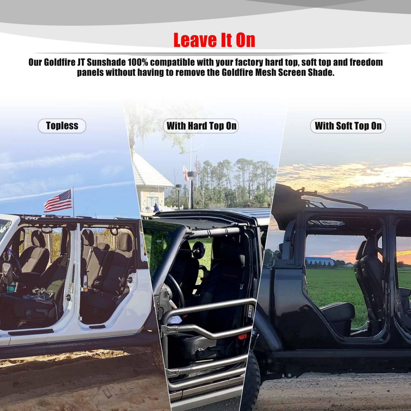 For Jeep Gladiator JT 4 Door A – обзор и цена Screen Top Mesh