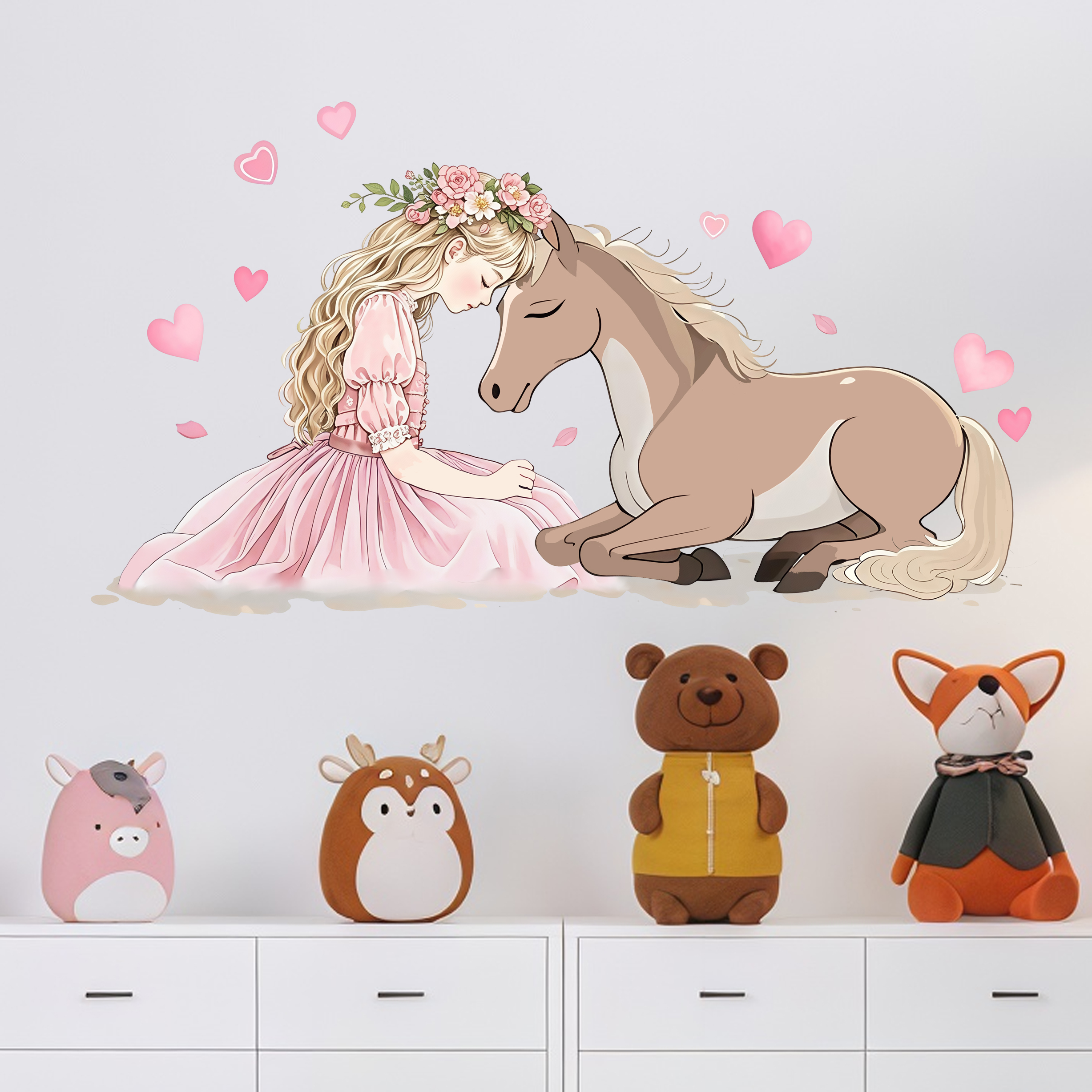 Romantic Horse Wall Stickers S – обзор и цена Pvc Panel Background
