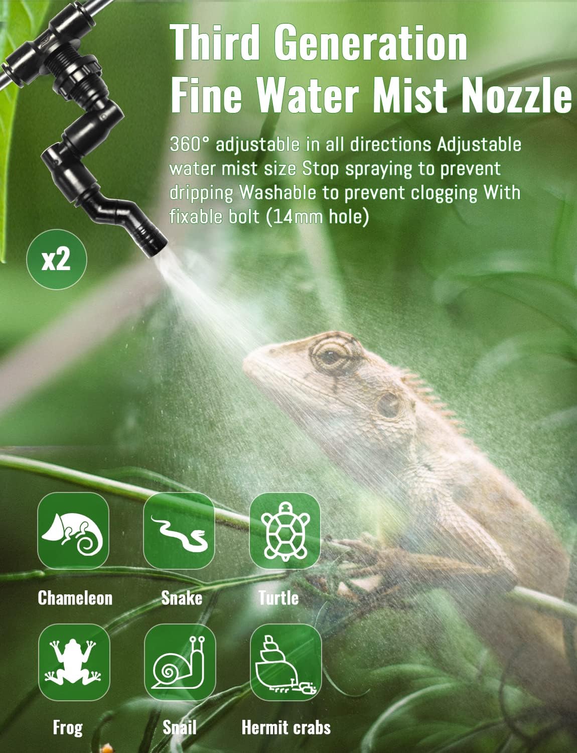 Automatic Rainforest Timing Sp – обзор и цена Misting Nozzle Reptile