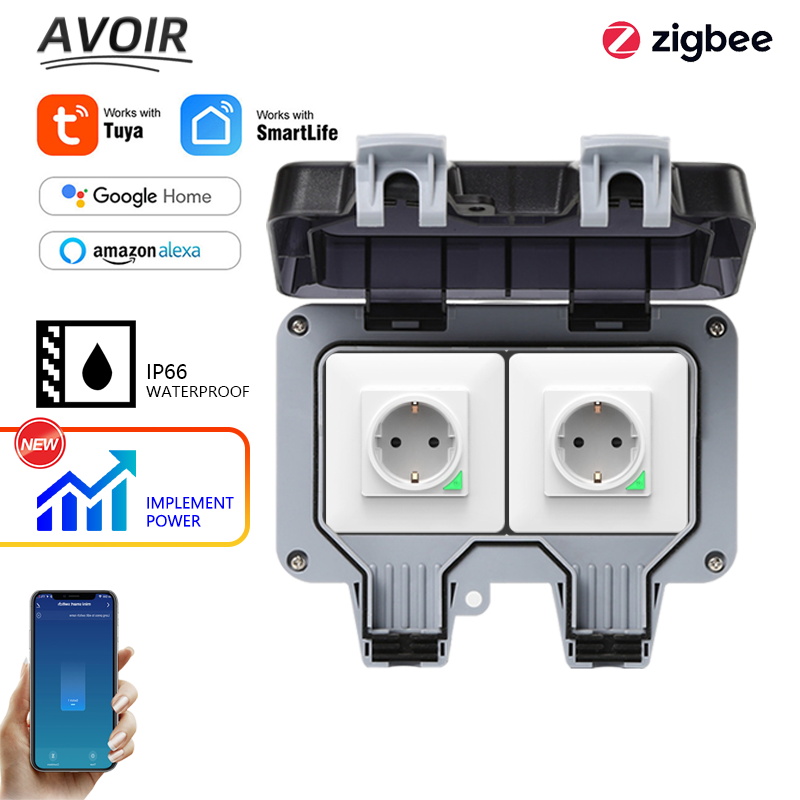 Avoir Tuya Zigbee Electrical S – обзор и цена Timer Dual Outlet