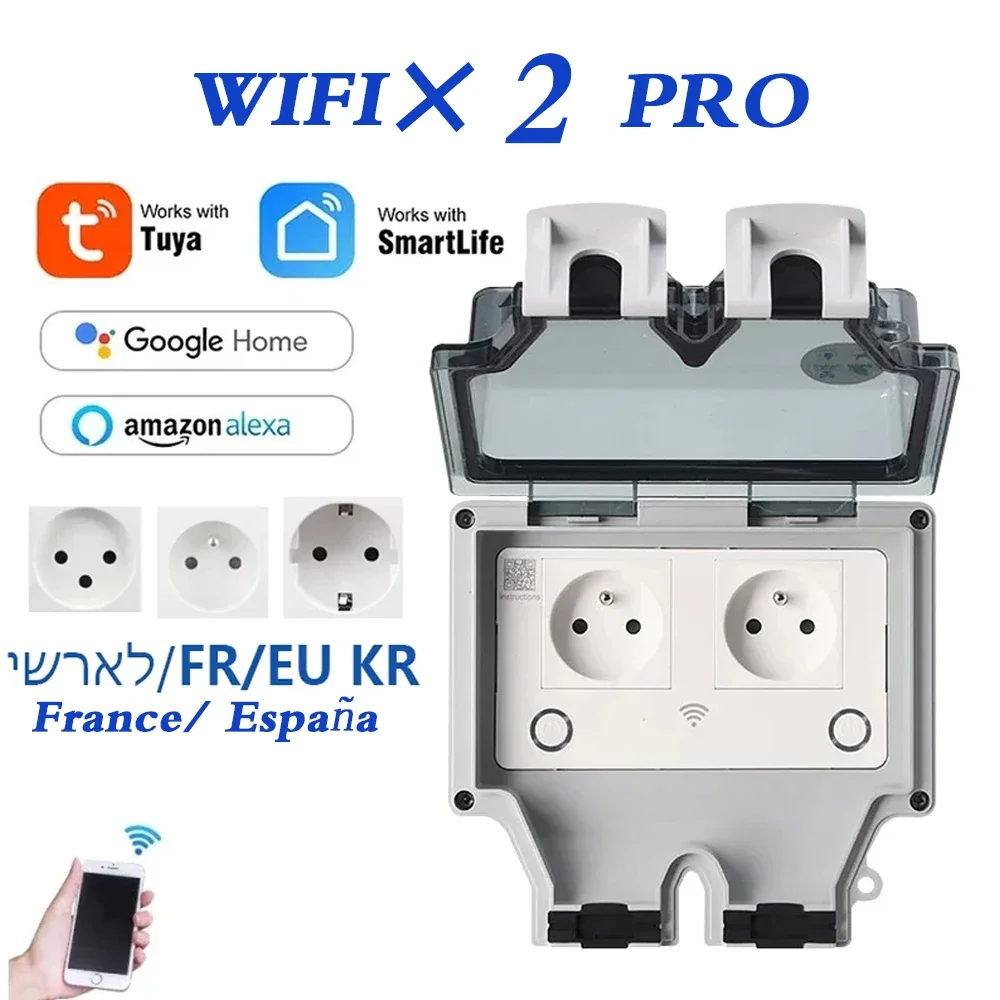 Tuya Waterproof Electrical Wal – обзор и цена Timer Dual Outlet