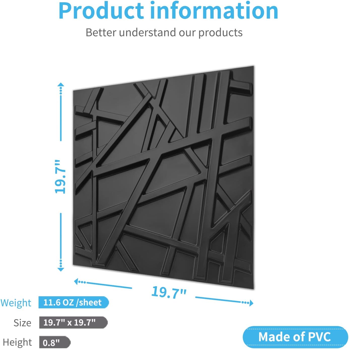 19.7x19.7in PVC Wall Panel Str – обзор и цена Pvc Panel Background