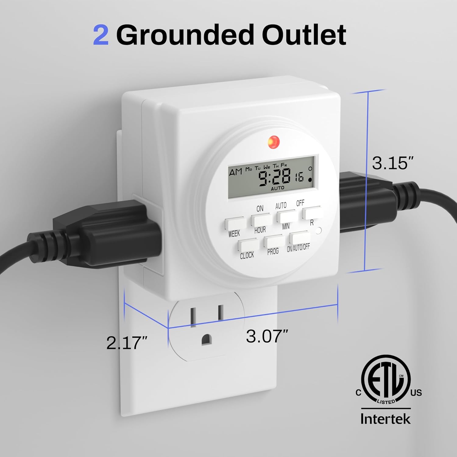 7 Day Programmable Digital Tim – обзор и цена Timer Dual Outlet