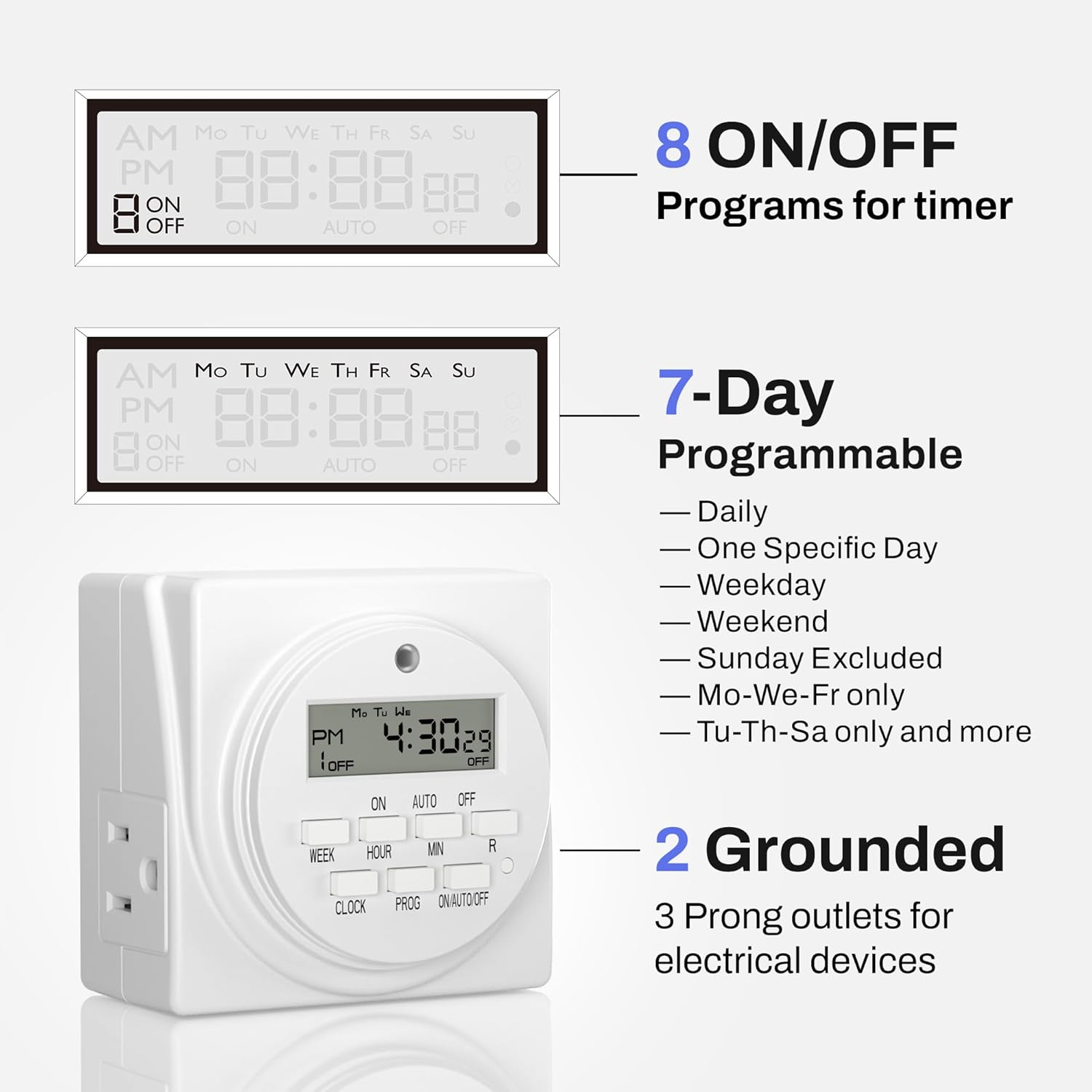 7 Day Programmable Digital Tim – обзор и цена Timer Dual Outlet