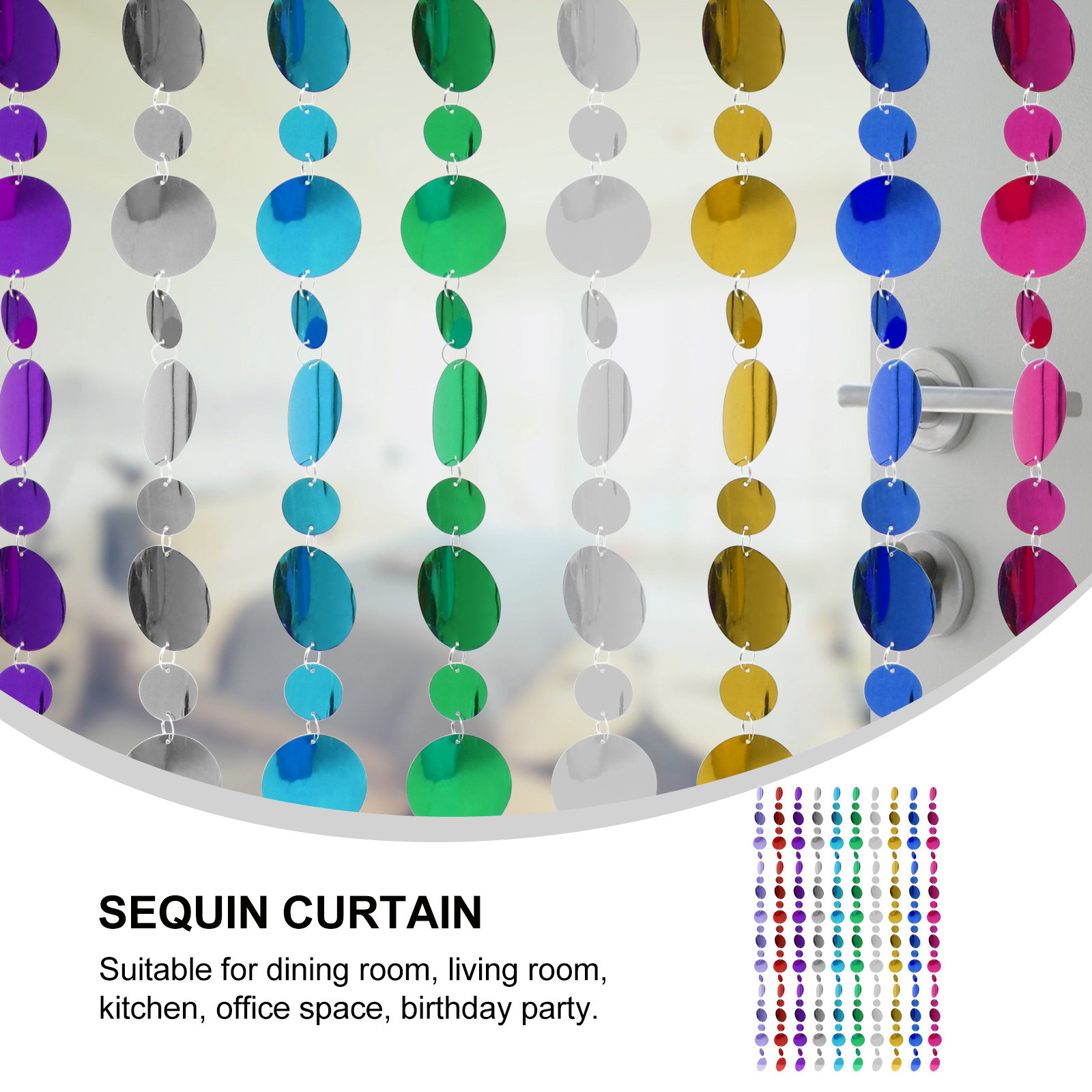 10Pcs Colorful Sequins Curtain – обзор и цена Pvc Panel Background