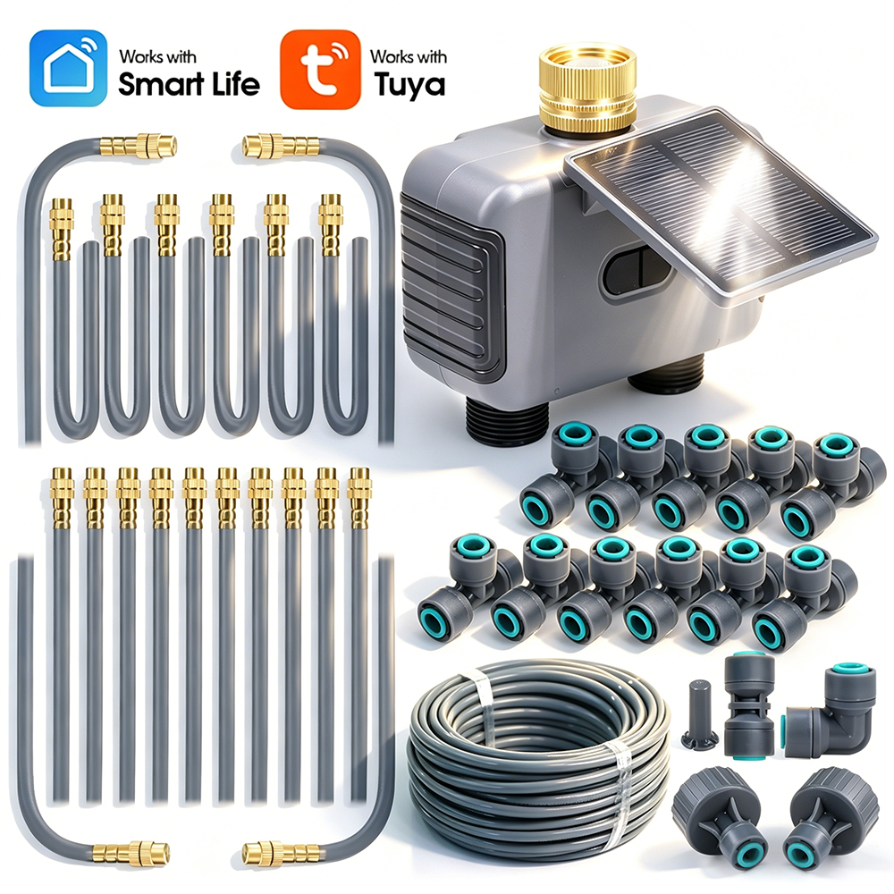 10-30M Tuya Dual Outlet Solar  – обзор и цена Timer Dual Outlet