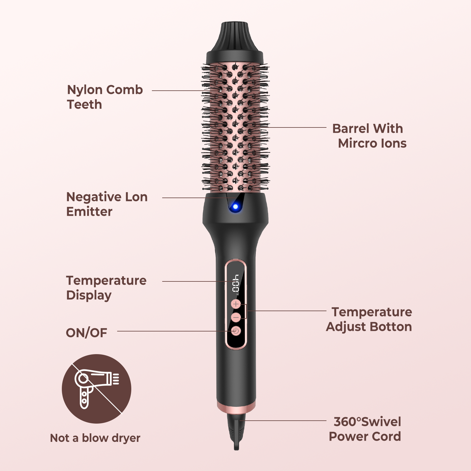 1.5 Inch Hair Curling Iron Bru – обзор и цена Ceramic Heat Emitter