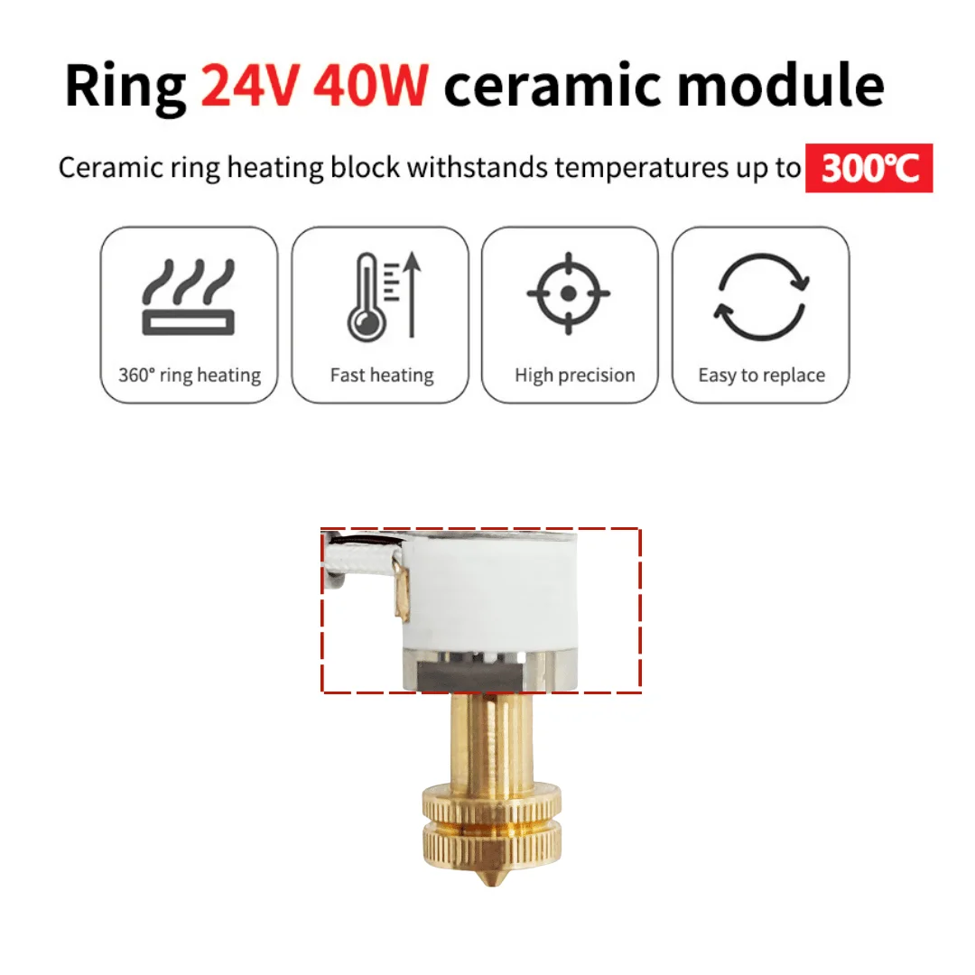 For E3D Revo Hotend Kit V6 Rad – обзор и цена Ceramic Heat Emitter
